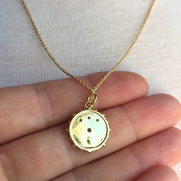 Blue enamel Protective Eye Medallion Necklace - Picture 5 of 5